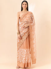 Remedying Peach Colour Saree