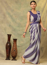 Fashionable Functional Wear Saree in Purple Colour