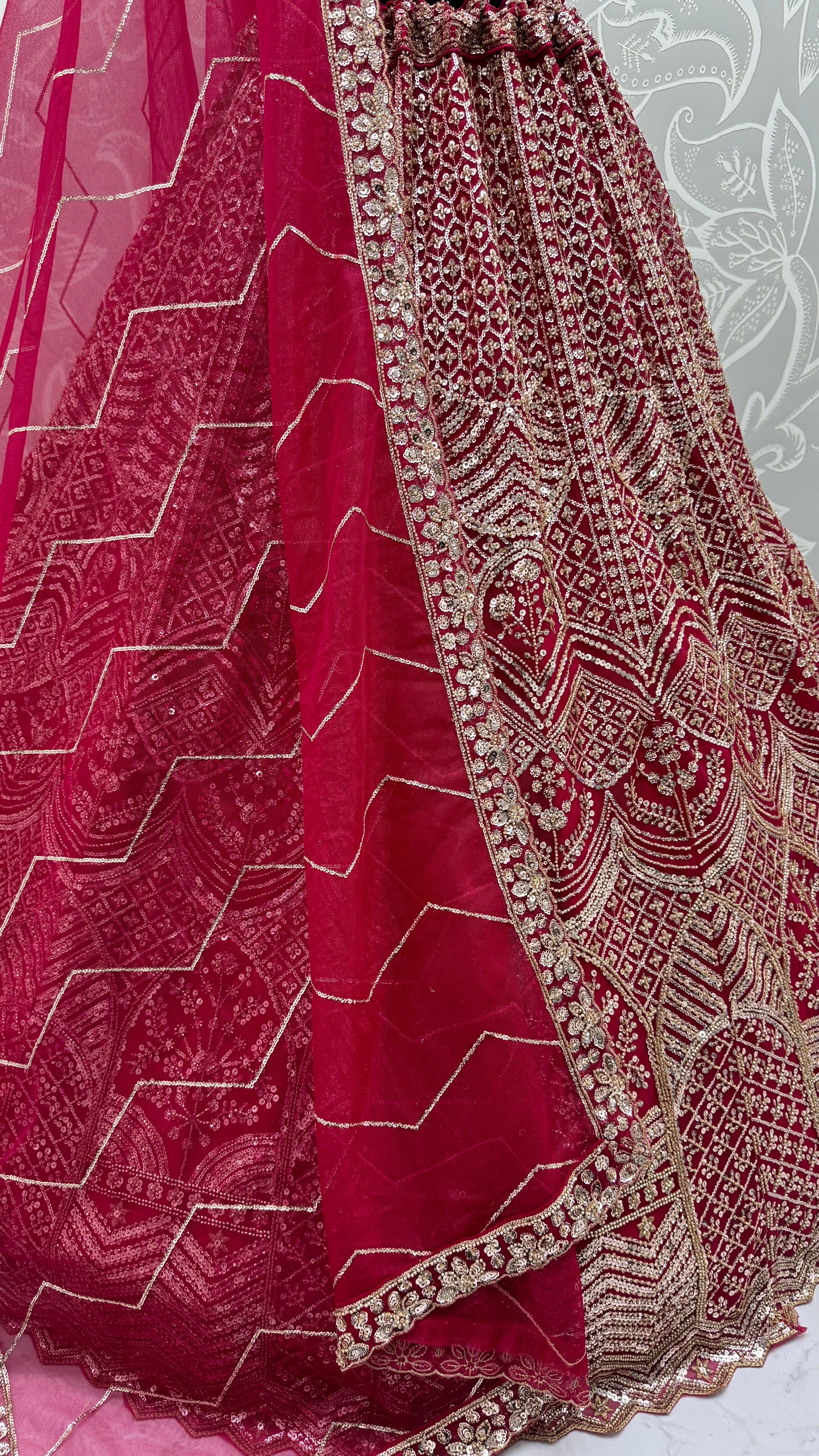 Motif and Sequence Combine Partywear Lehengacholi in Vibrant Color Range
