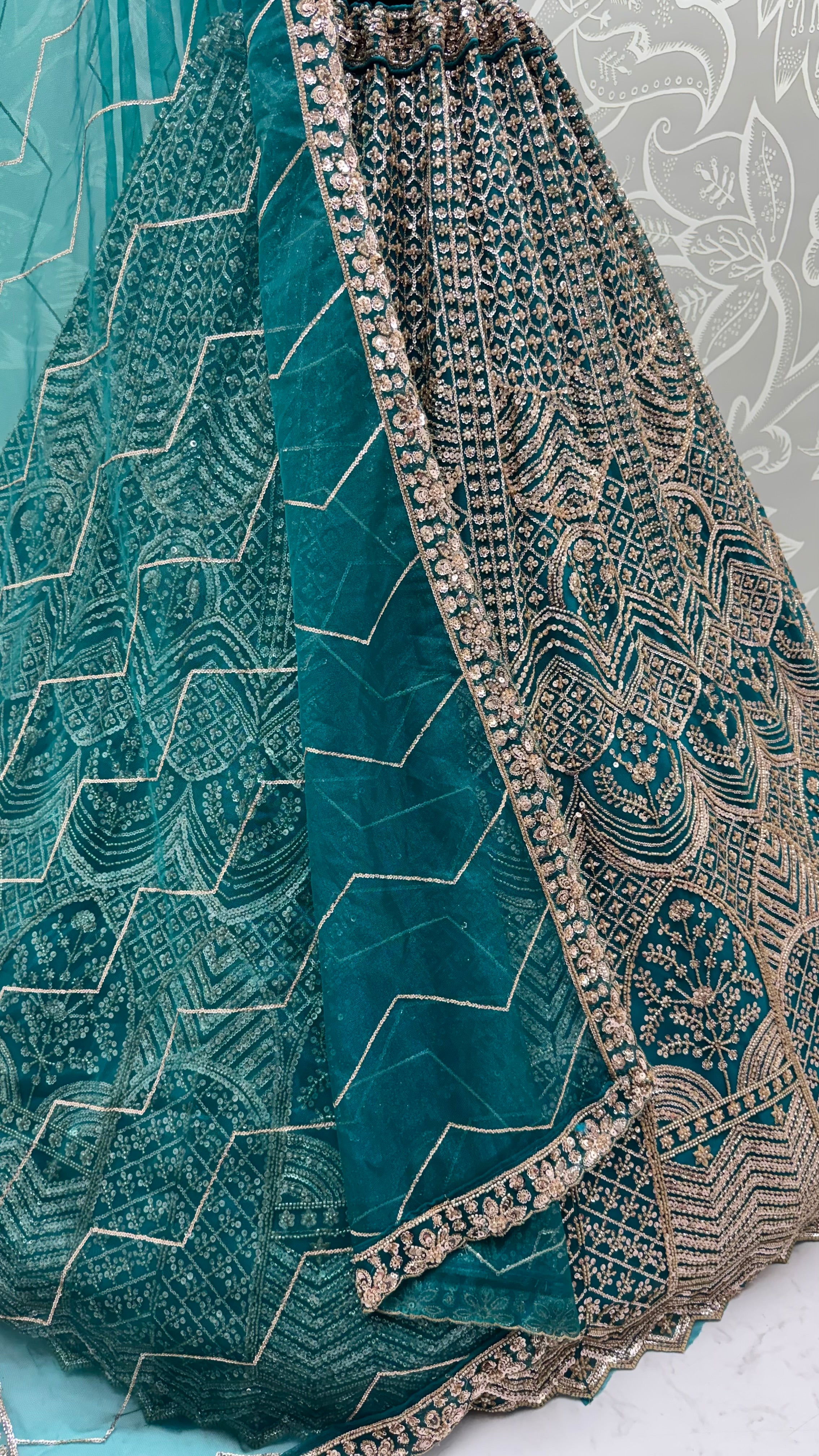 Motif and Sequence Combine Partywear Lehengacholi in Vibrant Color Range
