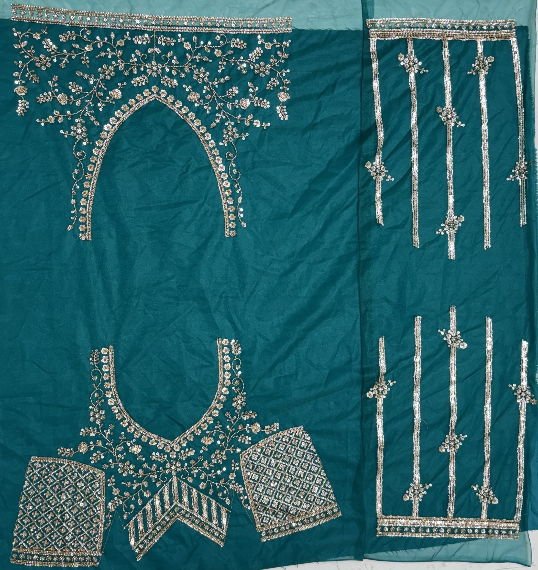 Motif and Sequence Combine Partywear Lehengacholi in Vibrant Color Range