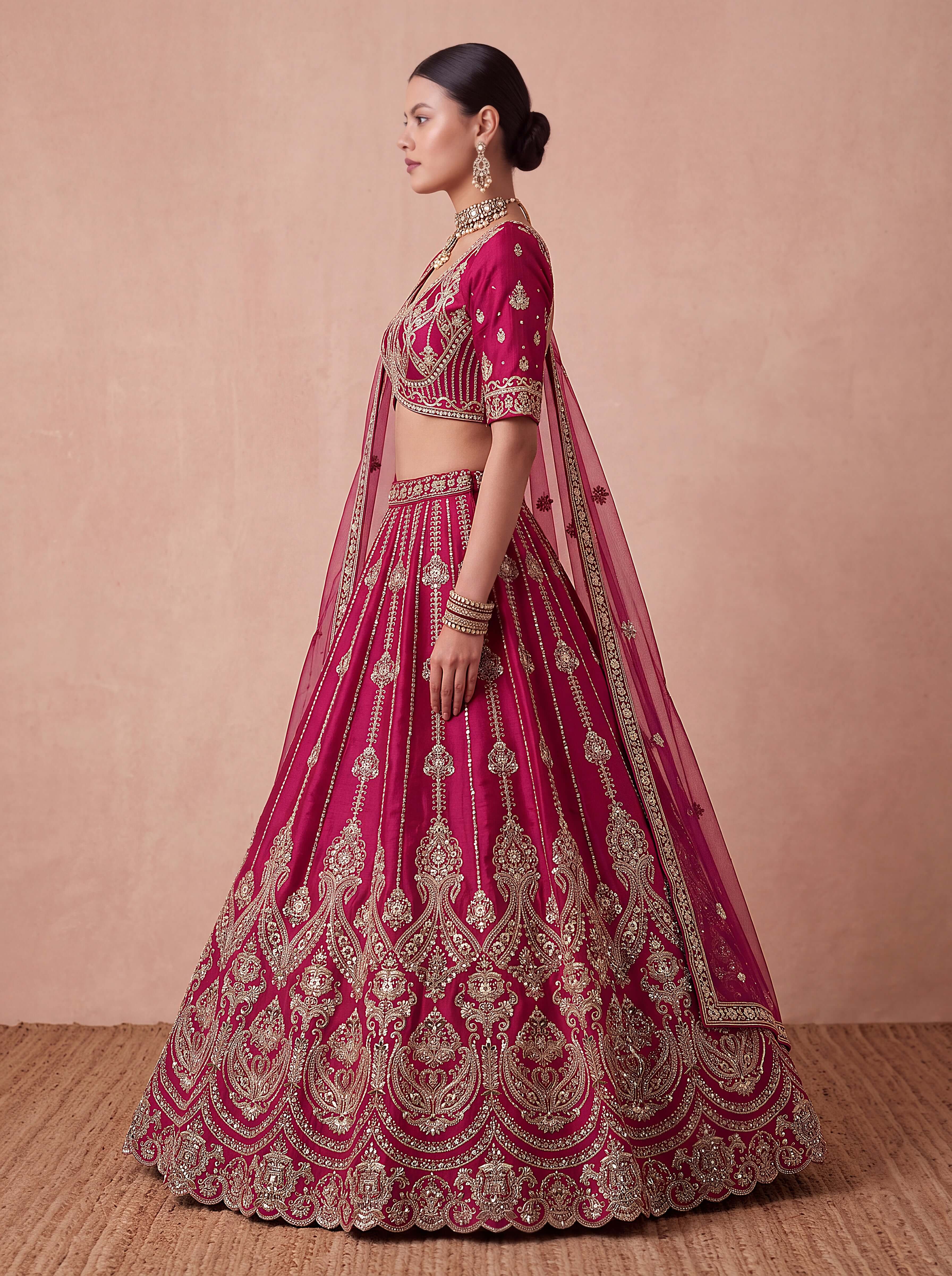 Rani Premium Silk Bridal Lehenga