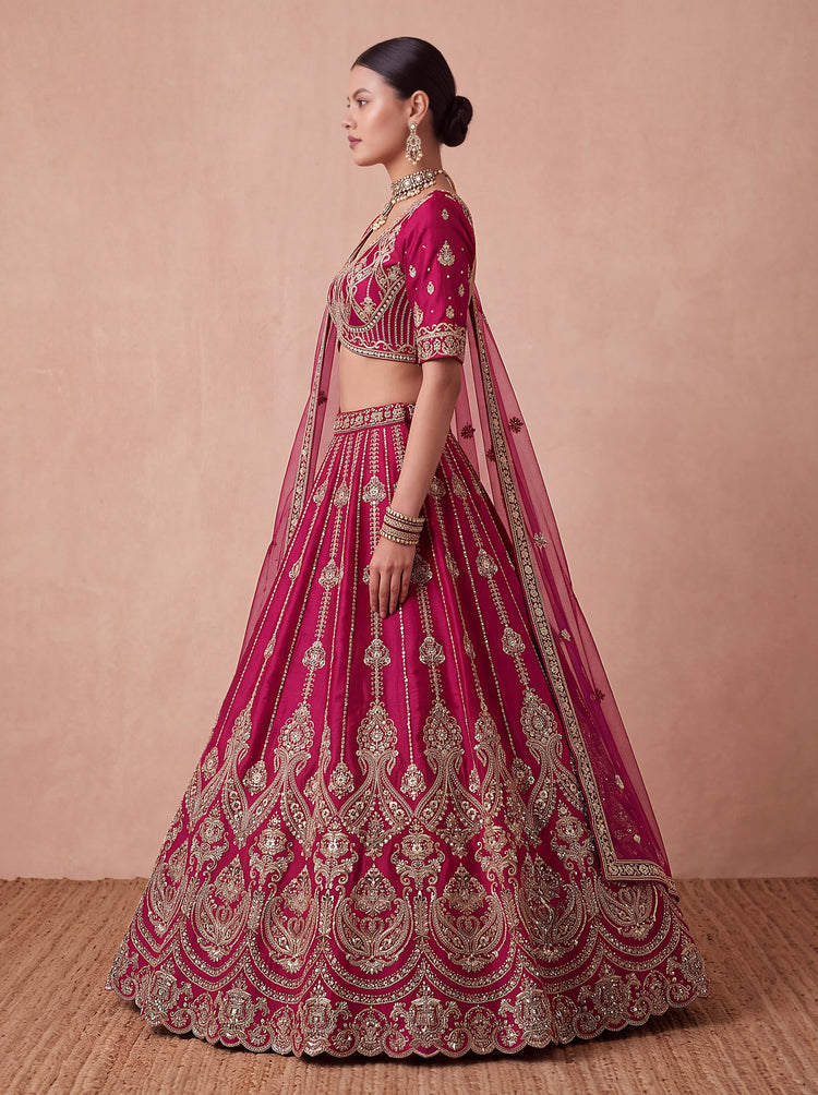 Rani Premium Silk Bridal Lehenga