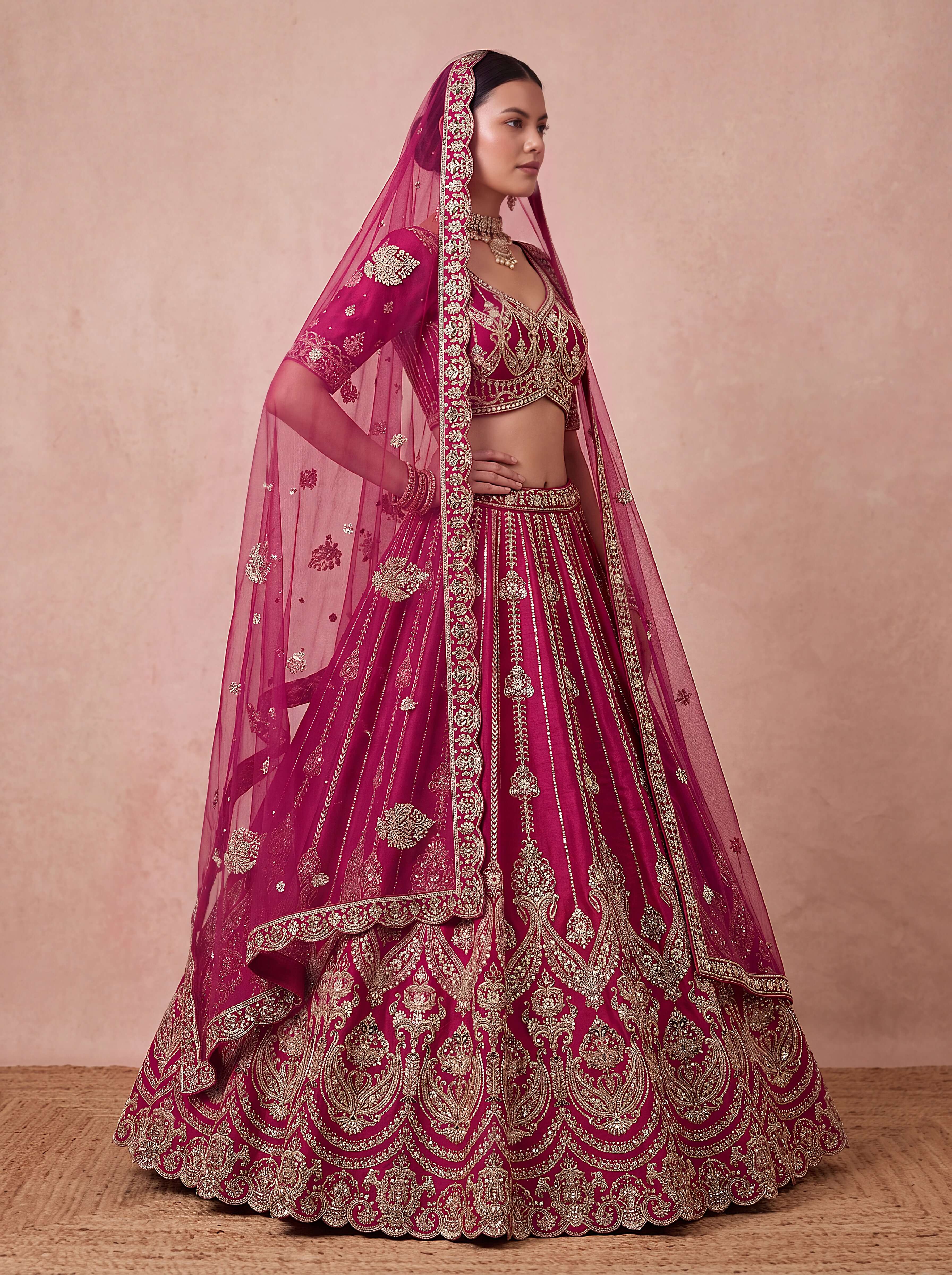 Rani Premium Silk Bridal Lehenga