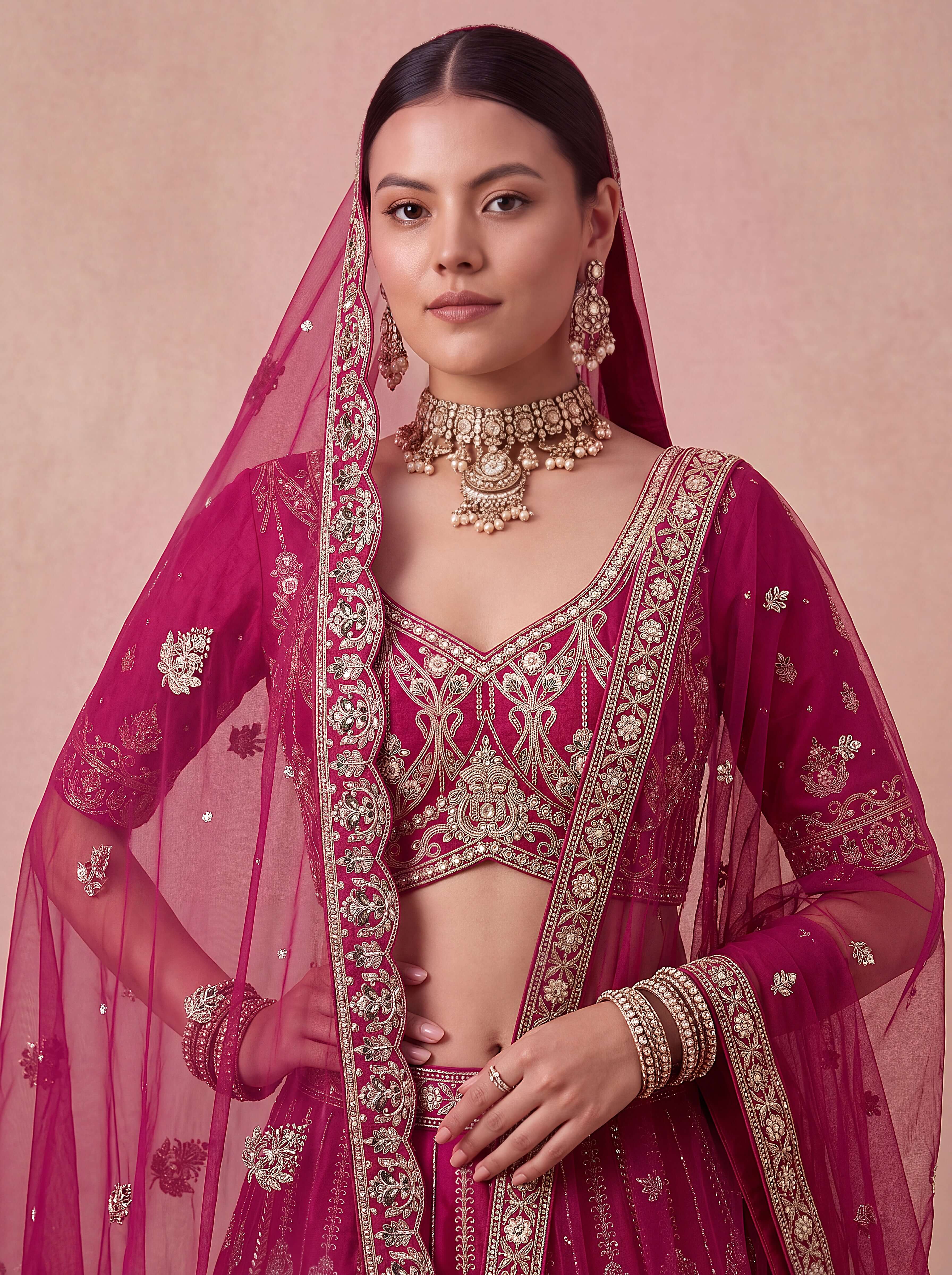 Rani Premium Silk Bridal Lehenga