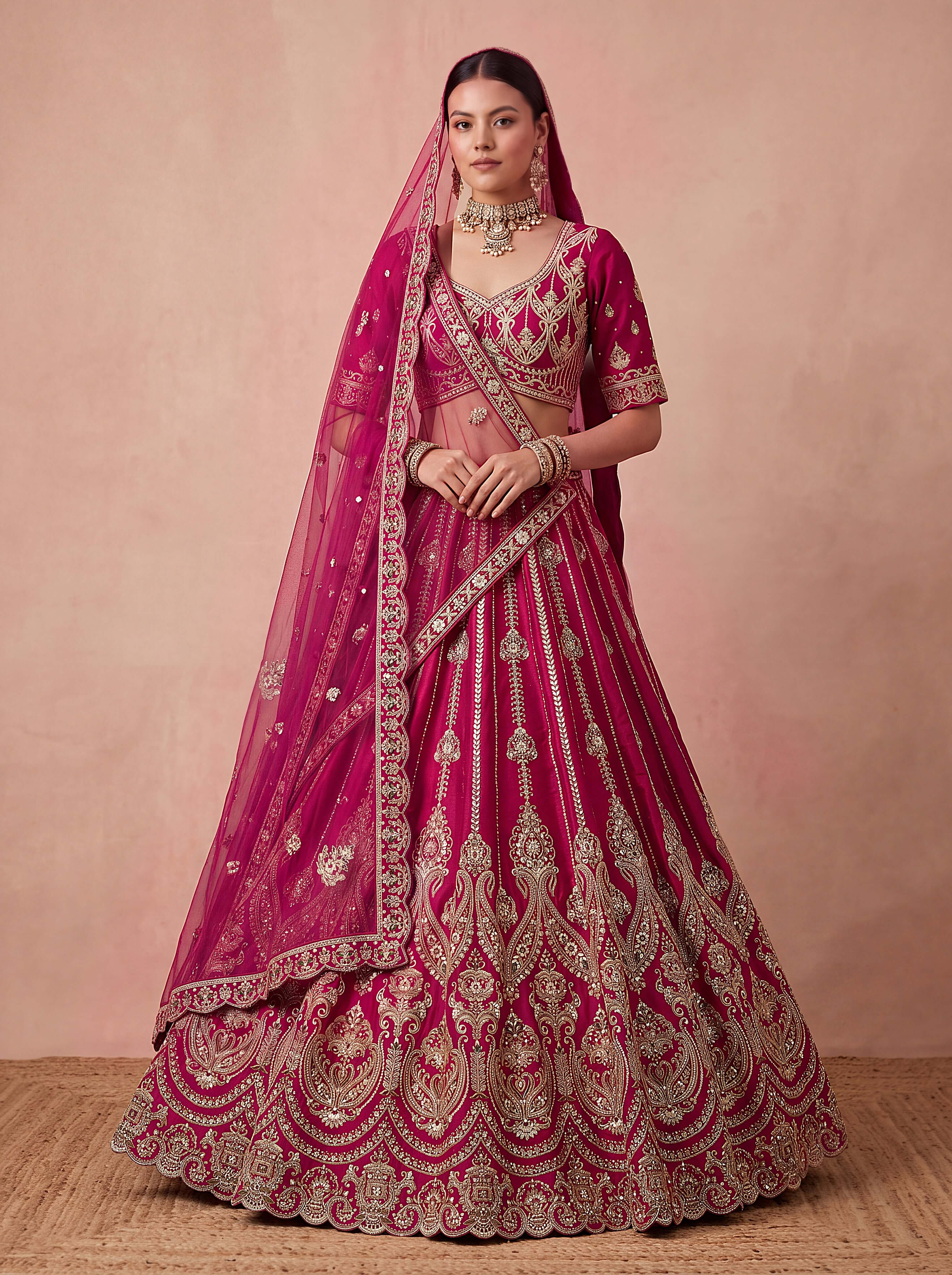 Rani Premium Silk Bridal Lehenga