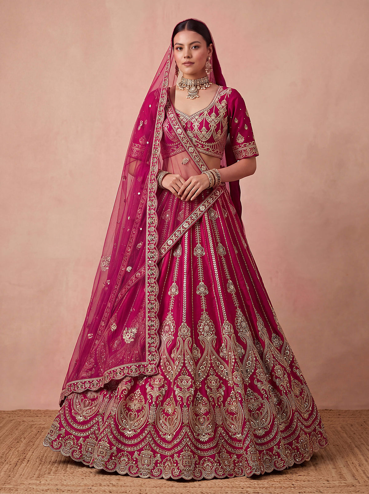 Rani Premium Silk Bridal Lehenga
