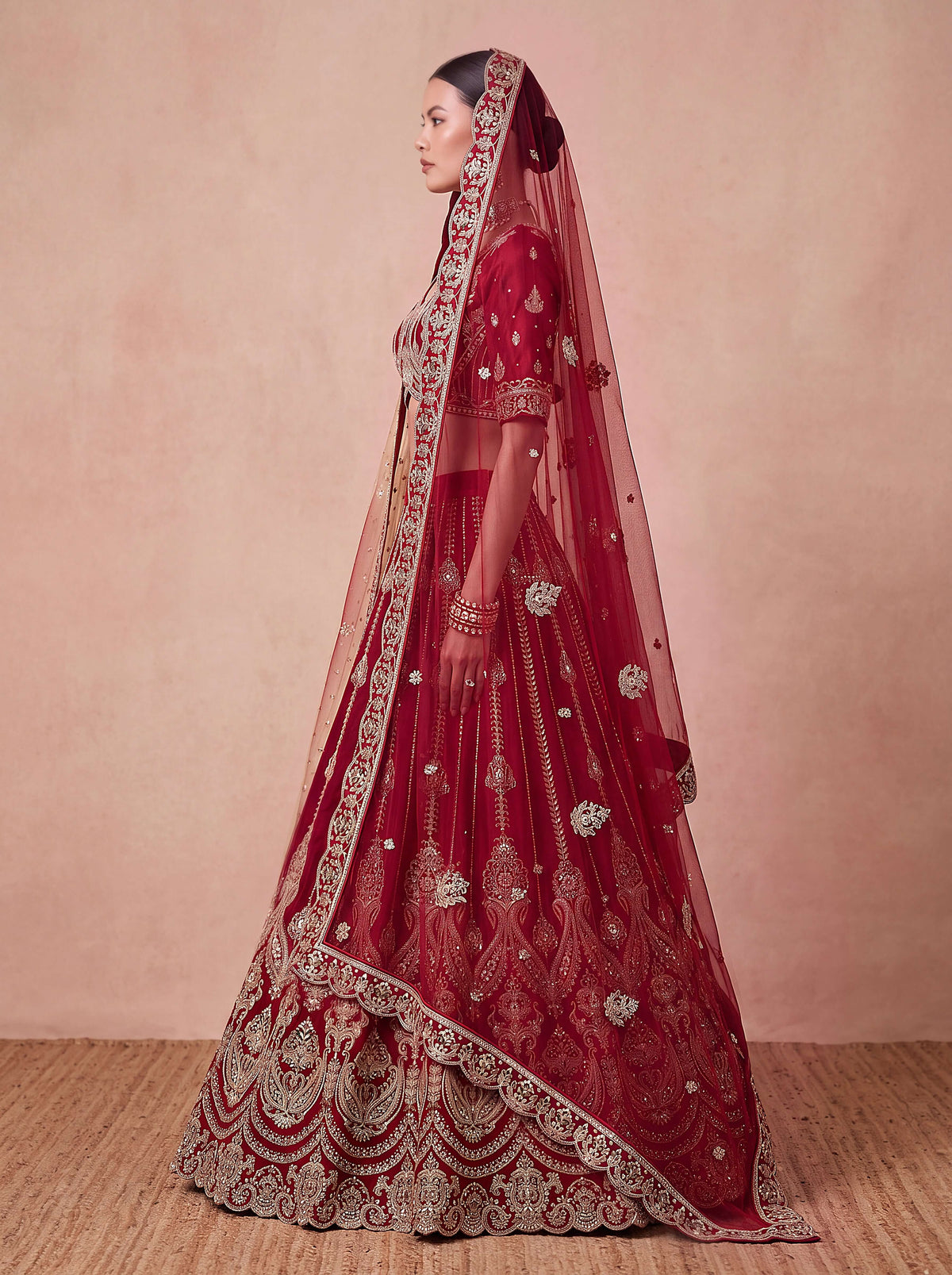 Maroon Bridal Lehenga