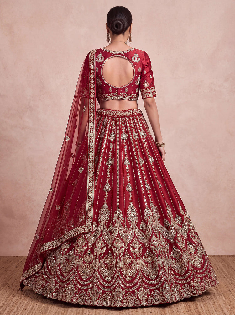 Maroon Bridal Lehenga