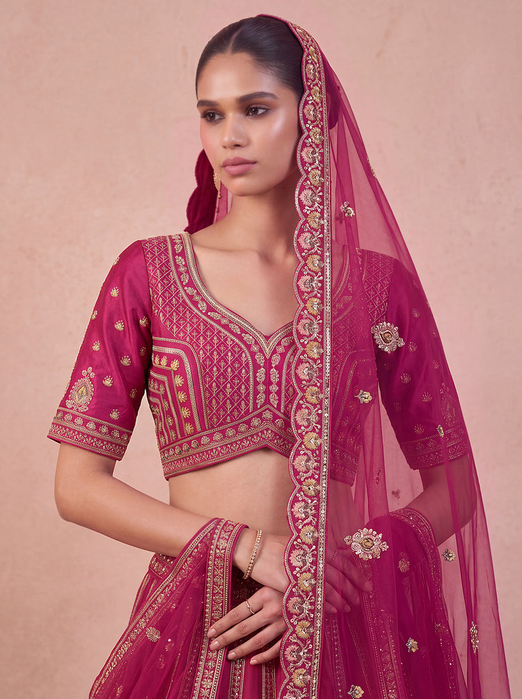 Premium silk bridal lehenga