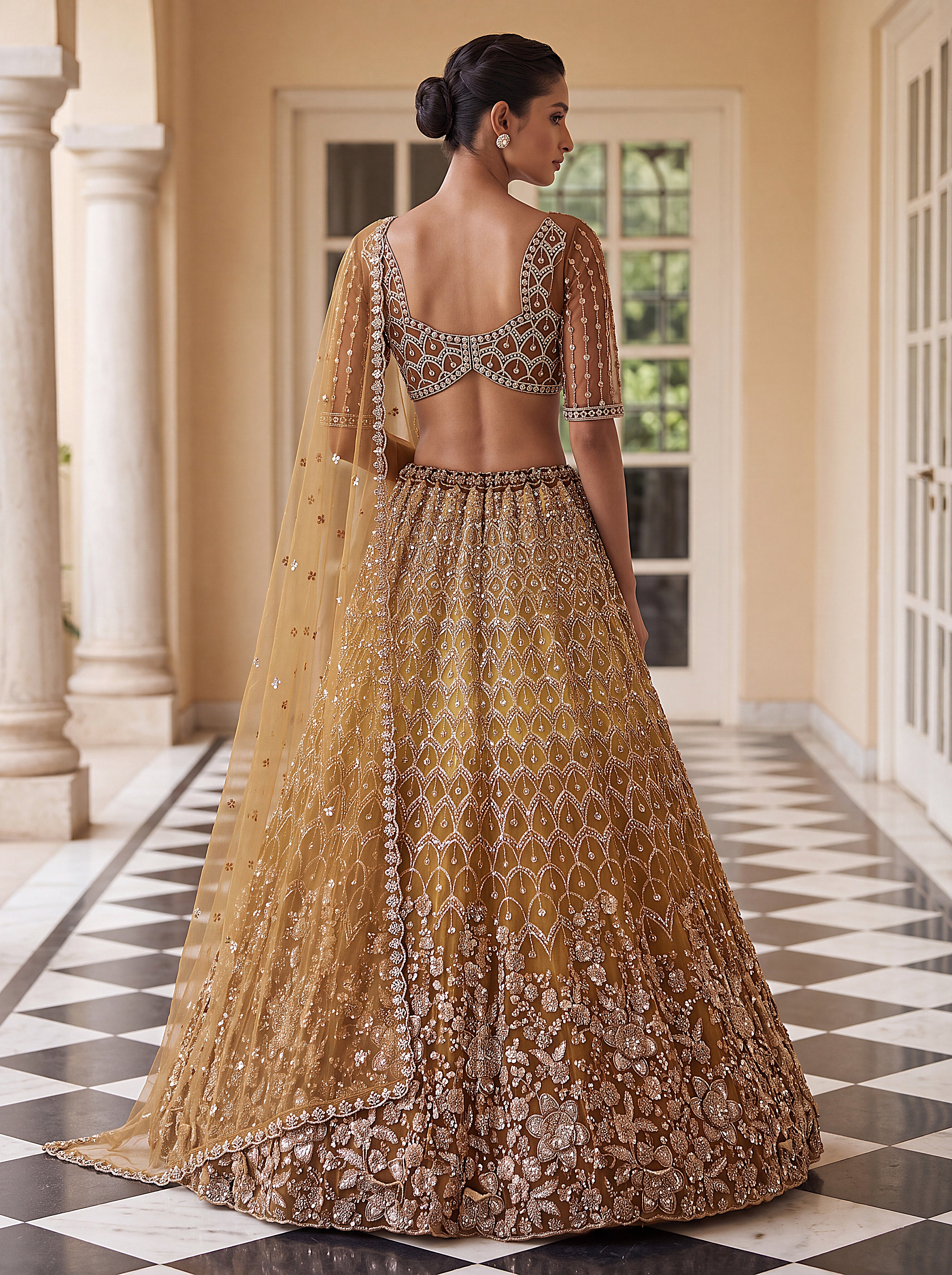 Mustard Gold Lehenga
