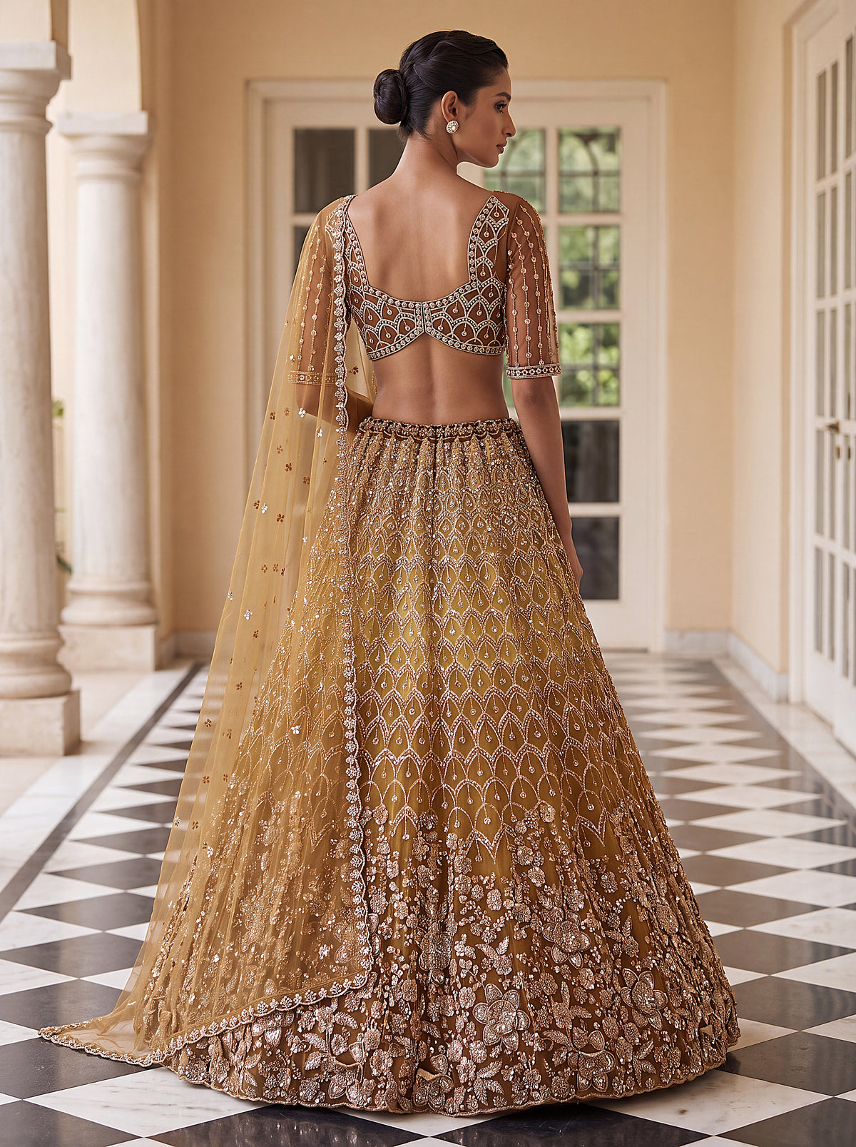 Mustard Gold Lehenga