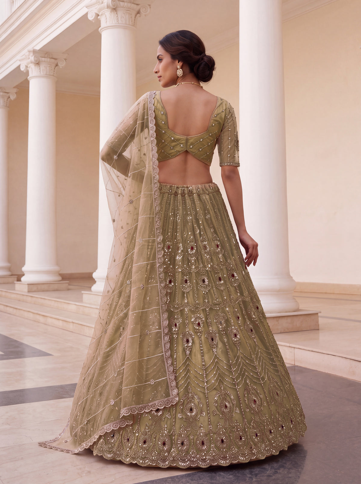 The Zareen Ruby Crystal Lehenga Choli, photo 2
