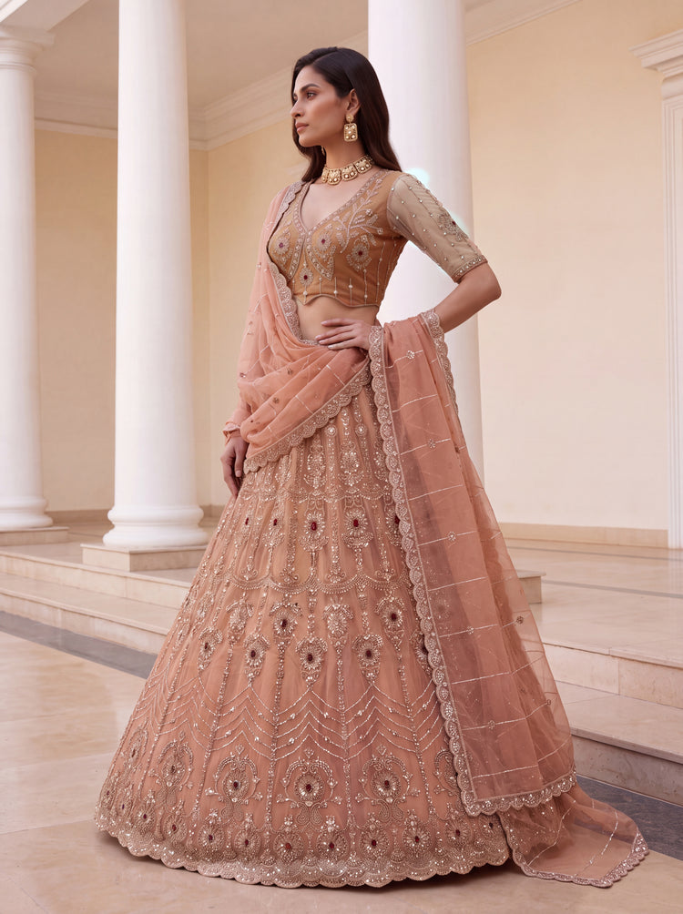 The Zareen Ruby Crystal Lehenga Choli, photo 3