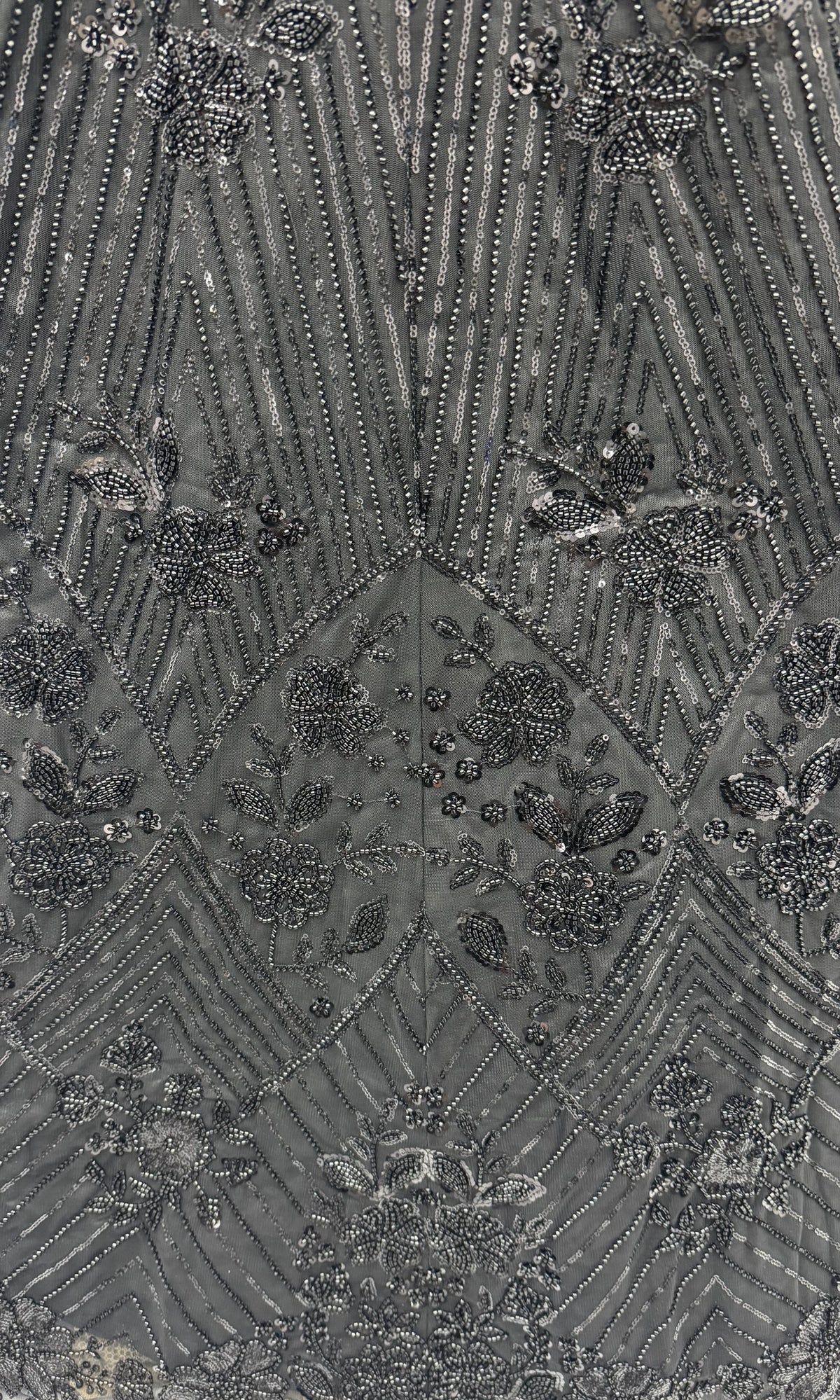 The Noir Elegance Black Embroidered Lehenga Choli, close-up 2