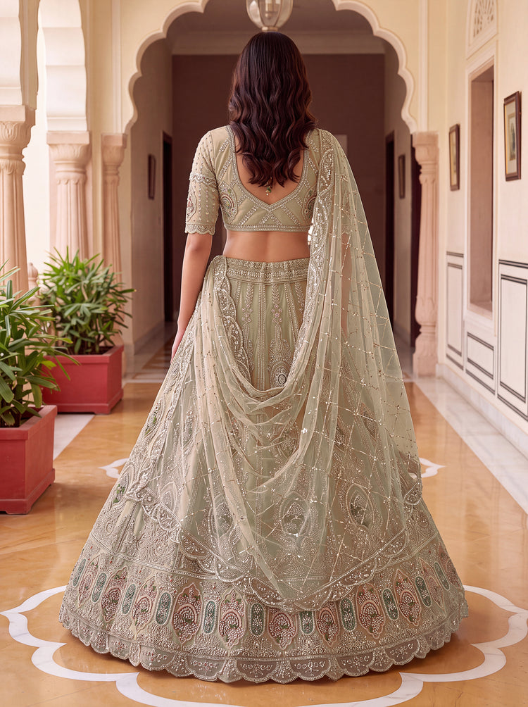 The Inaya Sage Green Embroidered Lehenga Choli, photo 2