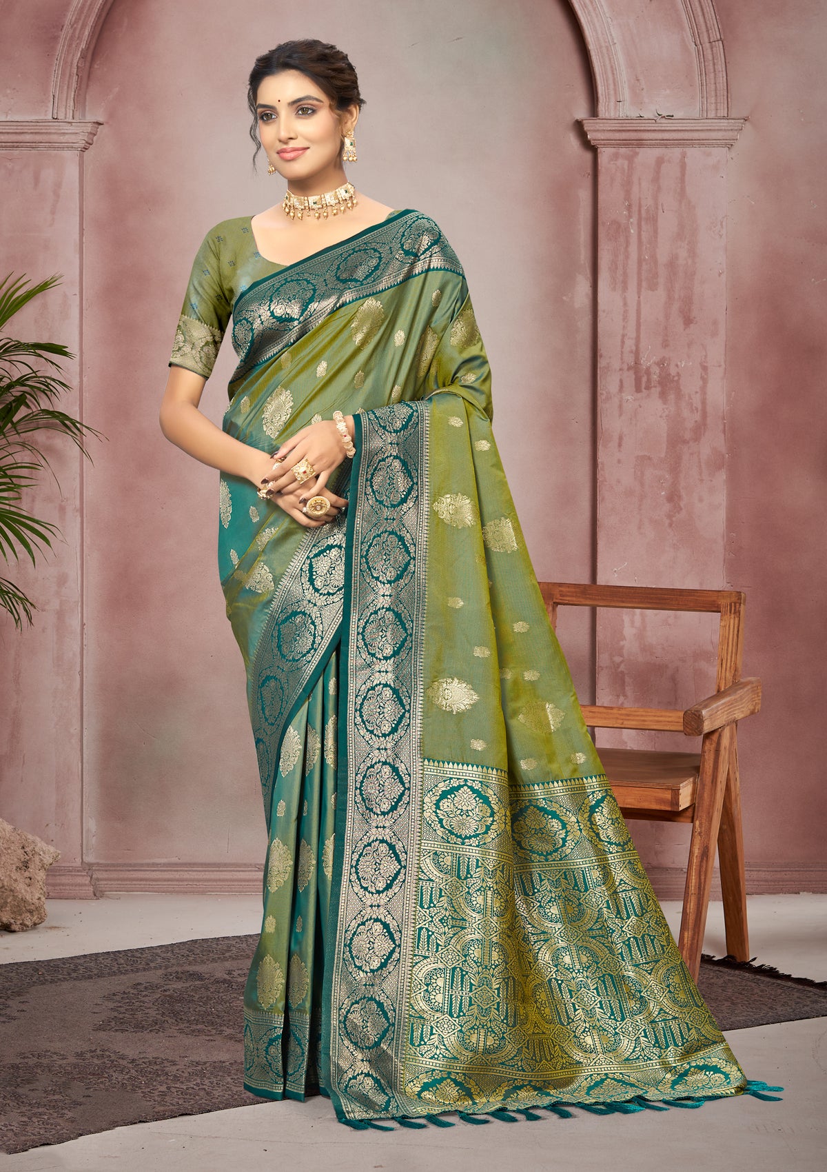 Green Soft Silk Saree