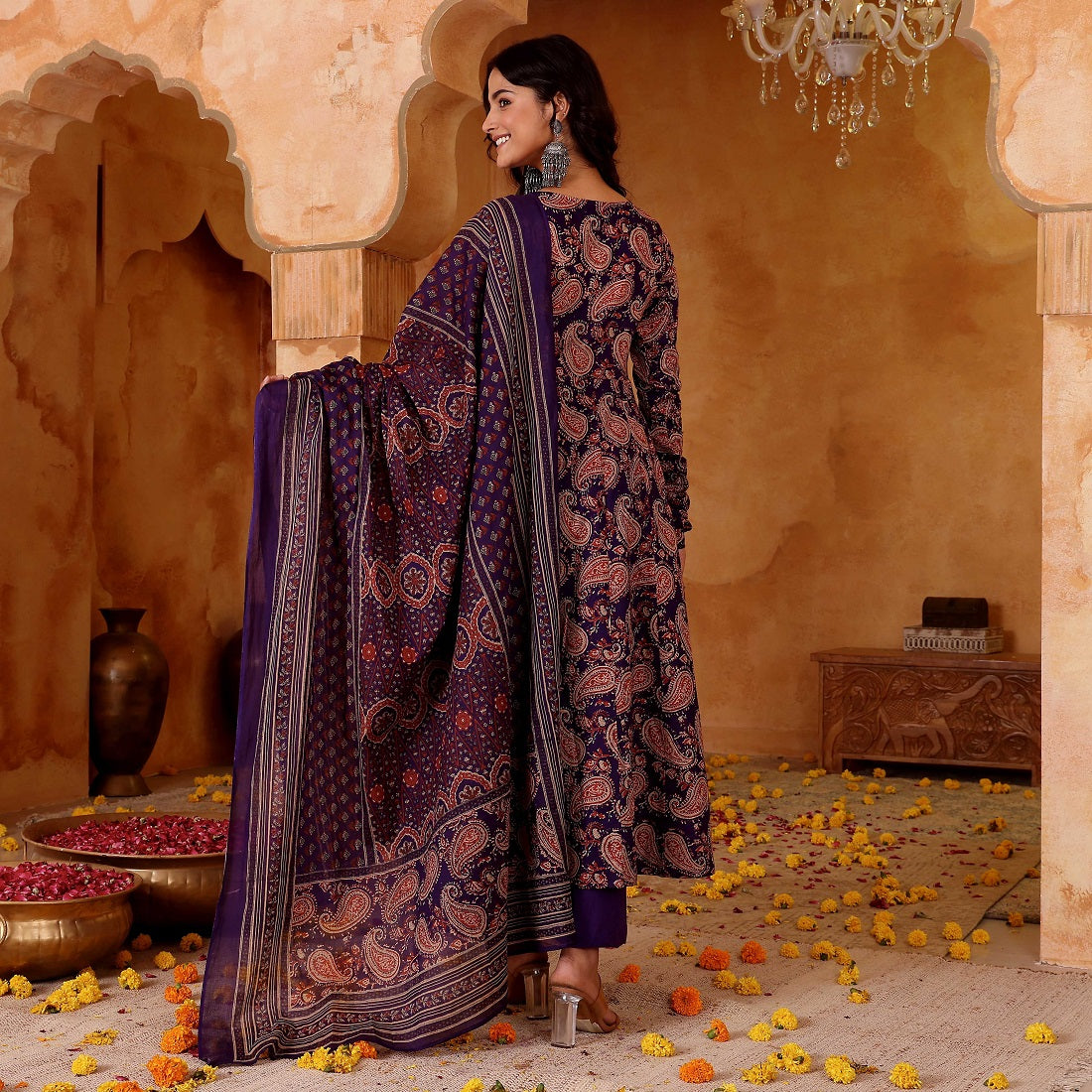 Blue Rayon Blend Straight Kurta Set, photo 2