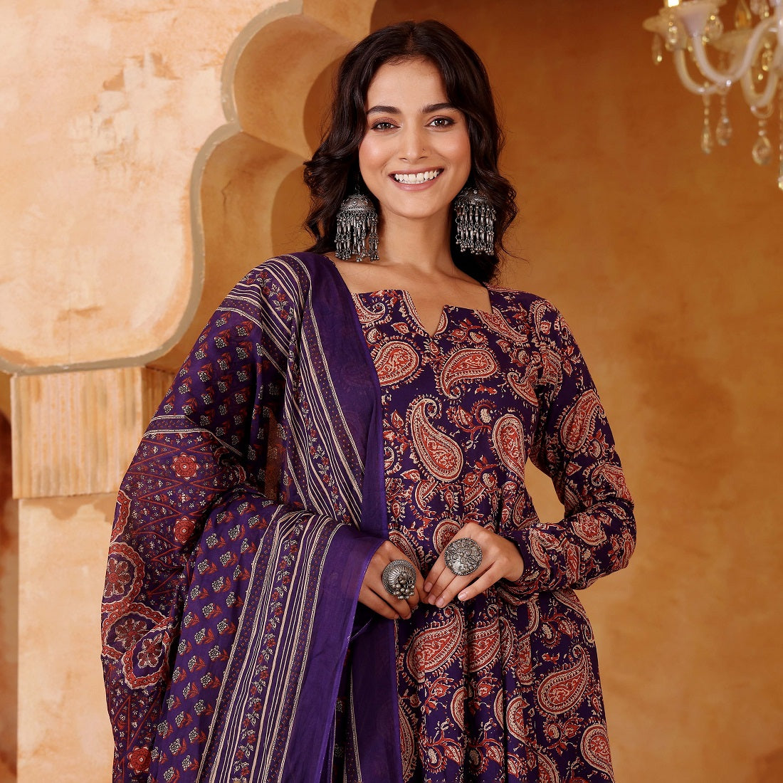 Blue Rayon Blend Straight Kurta Set, photo 6