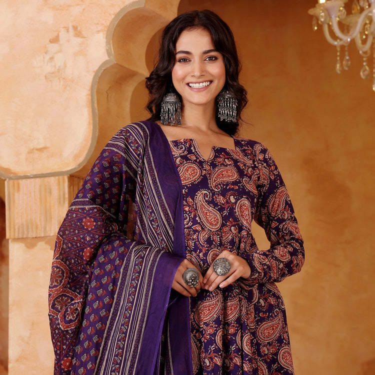 Blue Rayon Blend Straight Kurta Set, photo 6